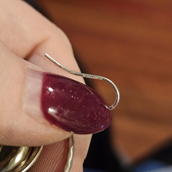 Michael Dawkins Druzy sterling earrings. Stamped 925 Michael Dawkins. Well known - Picture 2 of 4